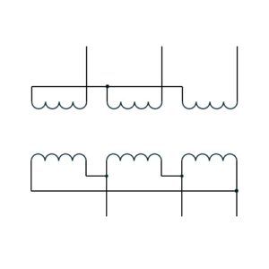 スター-デルタ結線図